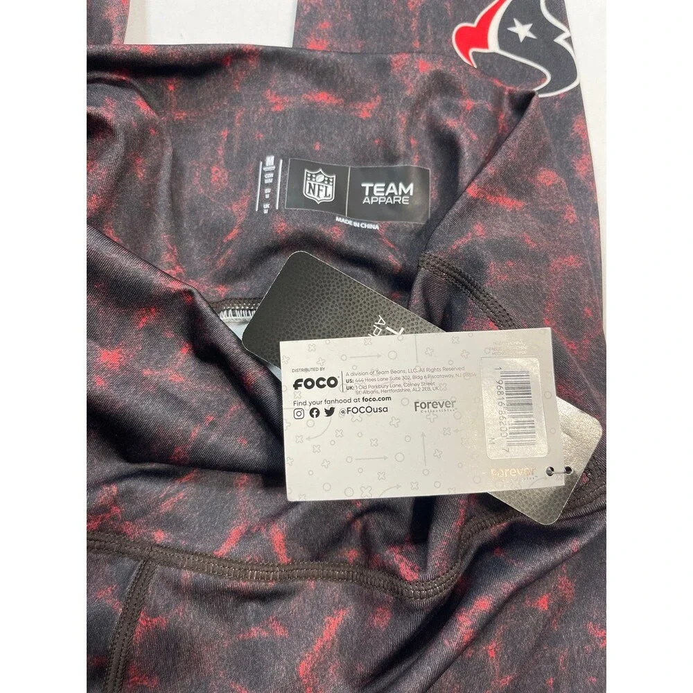 FOCO NFL Houston Texans Team Color Cloud Leggings Size M New With Tags